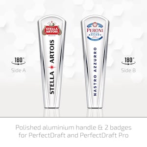 PerfectDraft Aluminium Handle with TWO Badges