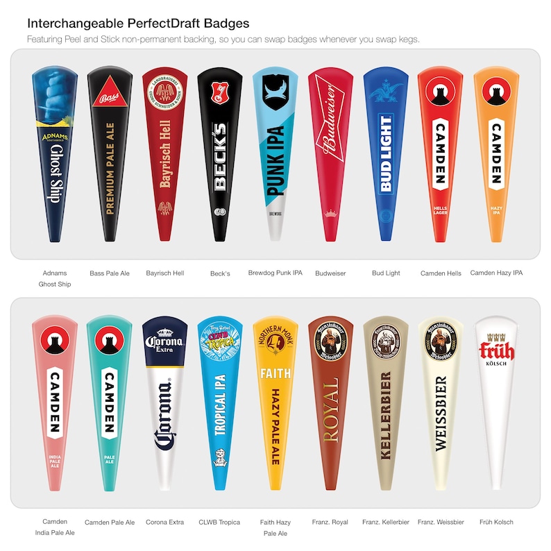 PerfectDraft aluminium handle with interchangeable Hawkstone badge image 3