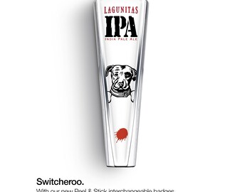BLADE aluminium handle with interchangeable Lagunitas IPA badge