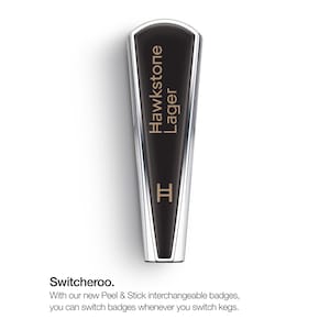 PerfectDraft aluminium handle with interchangeable Hawkstone badge image 1