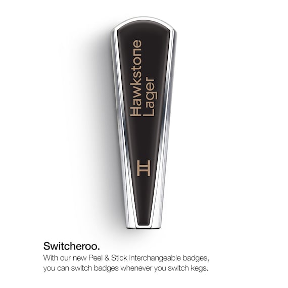 PerfectDraft aluminium handle with interchangeable Hawkstone badge