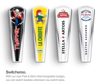 Aluminium Handle for PerfectDraft beer machine - with interchangeable badge