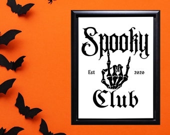 Spookachtige Club Halloween wanddecoratie