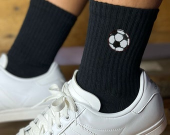 Socken bestickt | Fußball Icon