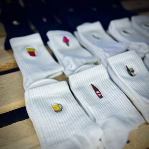 Socken bestickt Whisky Icon Bild 5