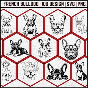 French Bulldog SVG PNG Clipart  Dog Lover Design (Instant Download)