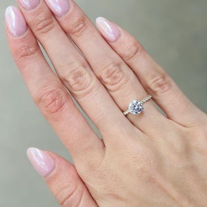 Round Moissanite Ring, Round Diamond Engagement Ring, 14K Yellow Gold Wedding Handmade Jewelry, Personalized Gift, Anniversary Ring for Her