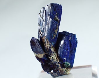 Azurite * Blue fine crystals from Tsumeb Mine, Namibia