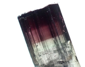 Foitite * Bi-color purple-bluish tourmaline from Alto da Cabeca, Brazil