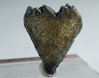 Titanite * Heart shaped crystal from Narèt pass, Ticino, Switzerland