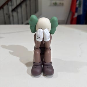 4in Stylish Kaws Figure Grey Brown Black