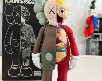 14in Stylish Kaws Figures Flayed Edition Brown - Etsy