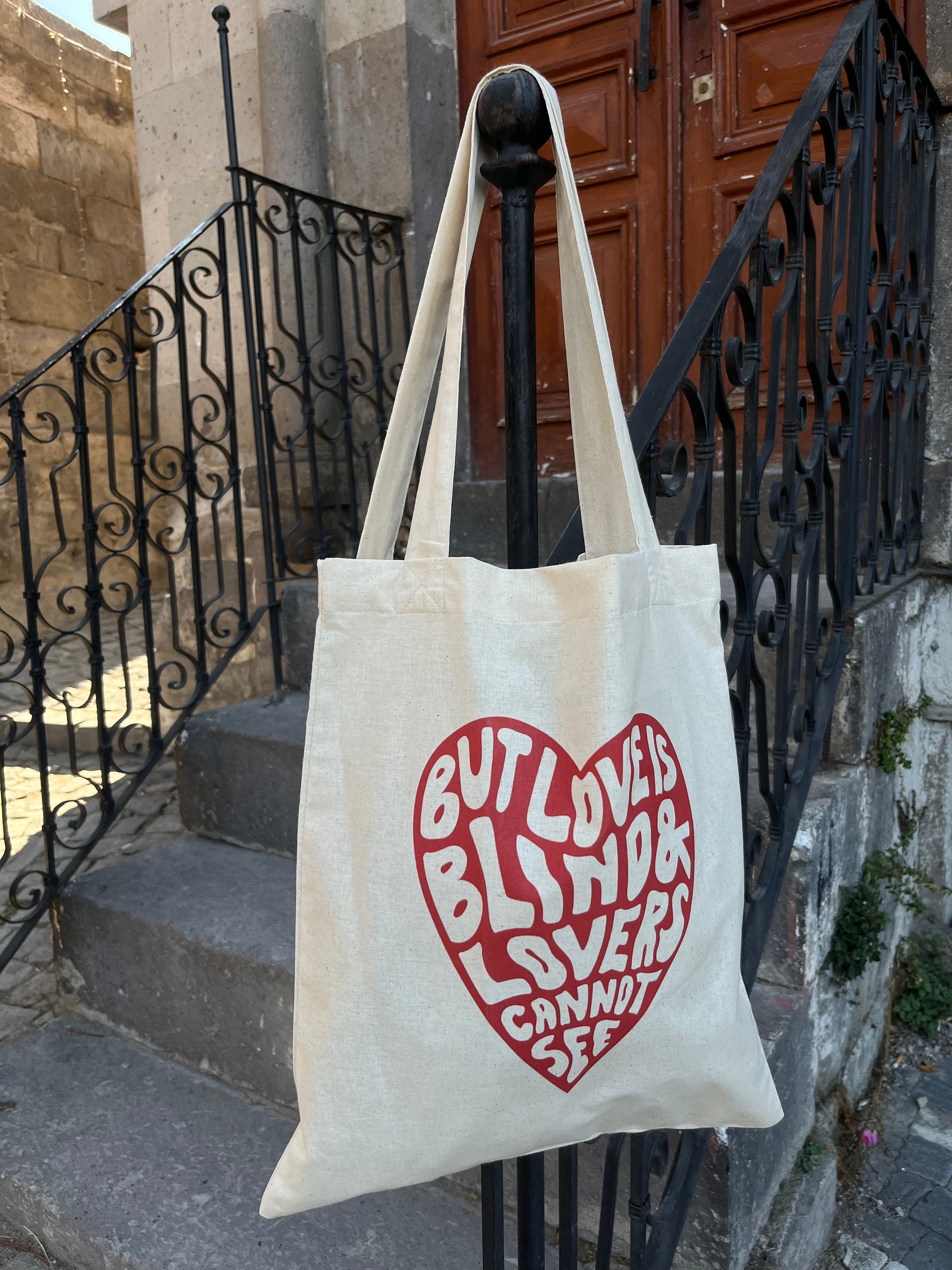 Shakespeare Tote Bag Love is Blind and Lovers Cannot See Etsy