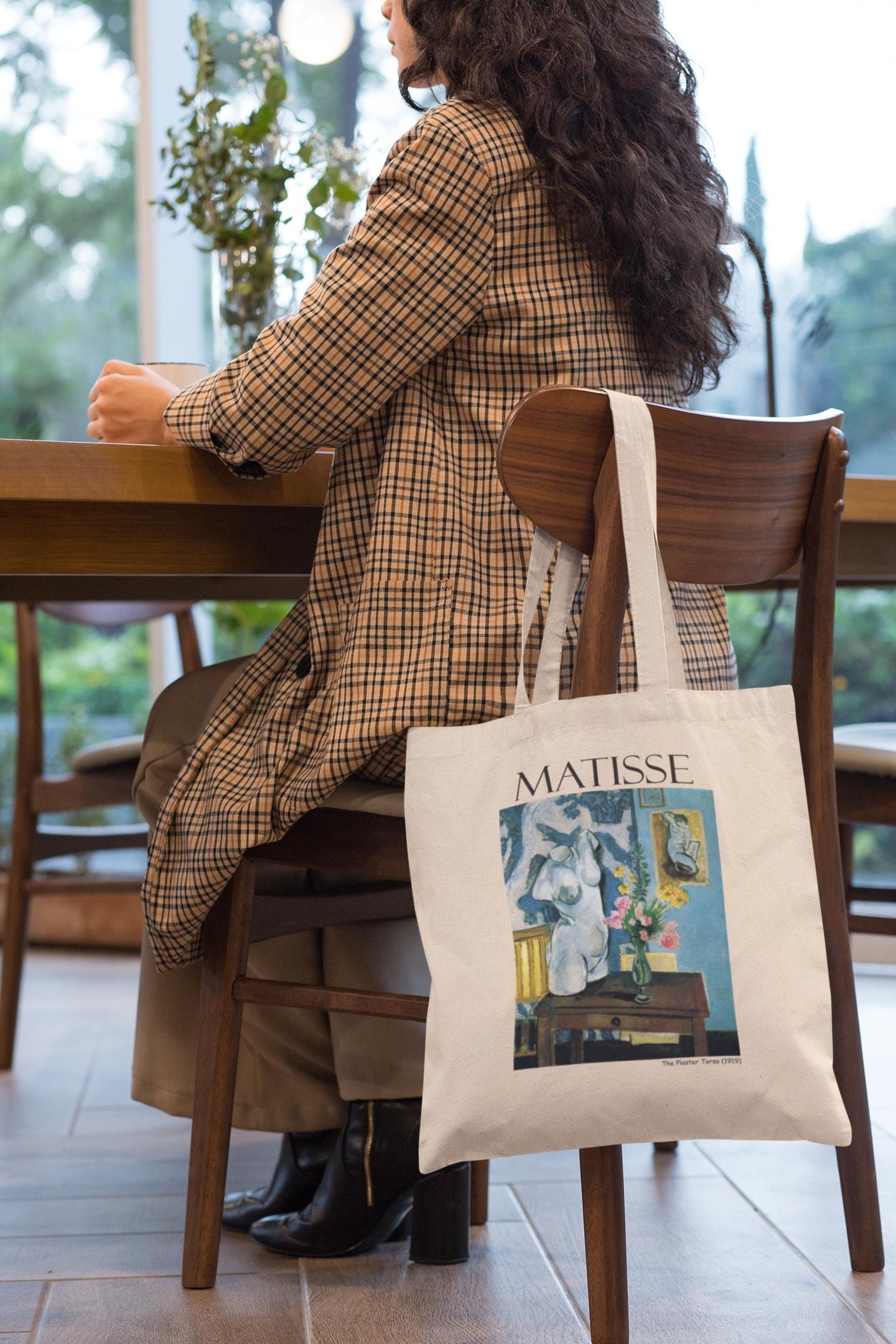 マティスアートトートバッグ 石膏トルソプリント美術館美的キャンバス 