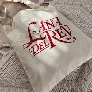 Lana Del Rey Tote Bag, Born to Die, Cinnamon Girl, Ultraviolence, Aesthetic Merch