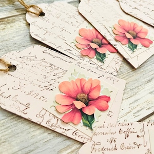Handmade Flower Gift Tags