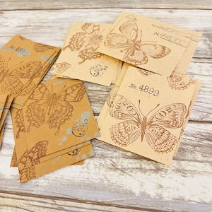 Handmade Butterfly Paper Embellishment Card 15 pcs set