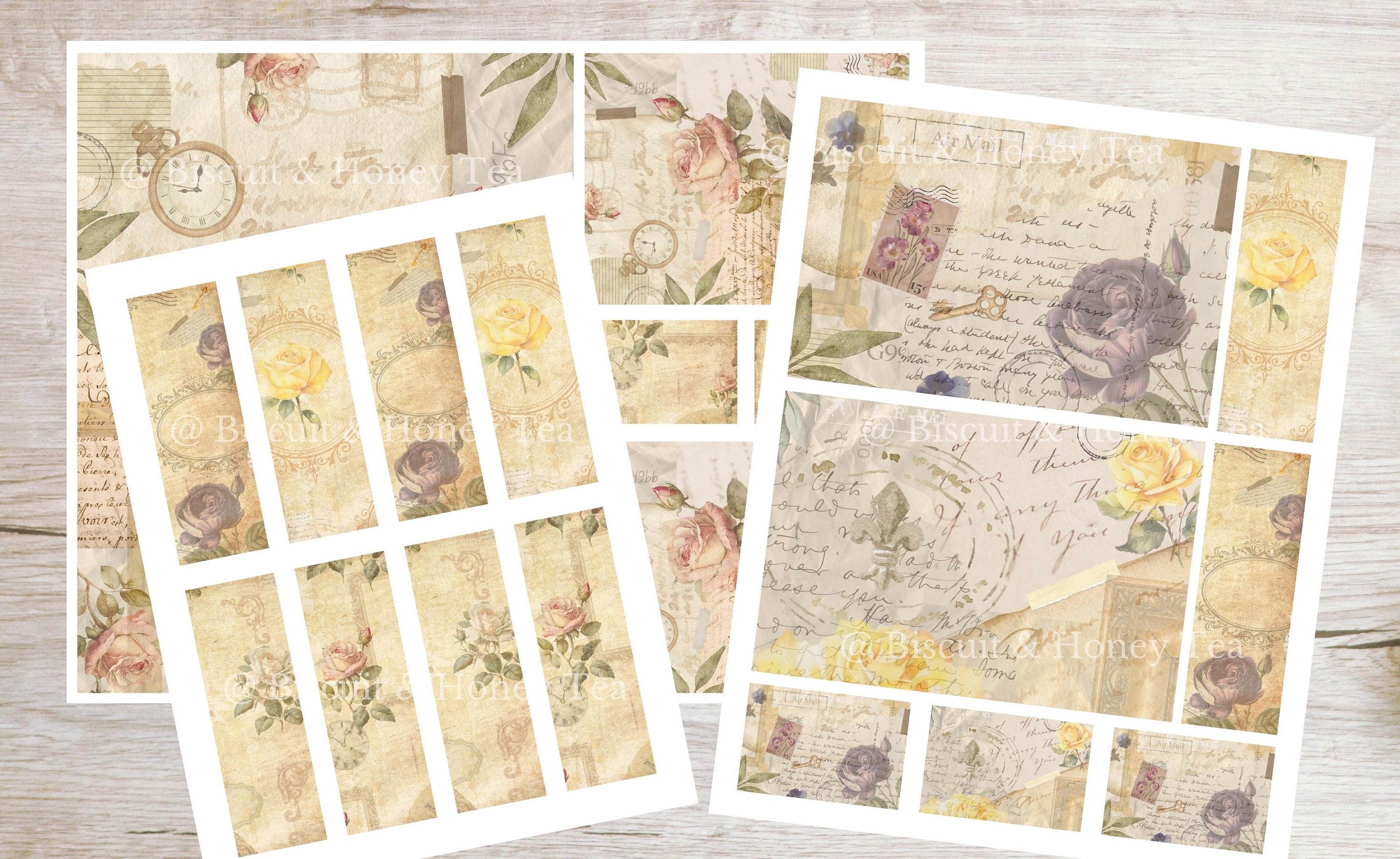 Printable Journal Kit : Old Memories / High Resolution PDF Files ...