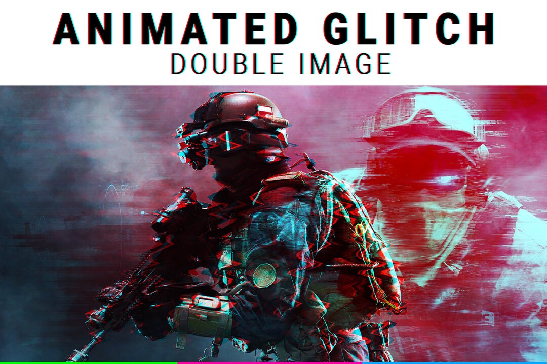 Animated Glitch Double Image - Etsy