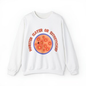 Monster Slayer Unisex Esthetician Crewneck Sweatshirt, Halloween Esthetician sweatshirt, Esthetician gift