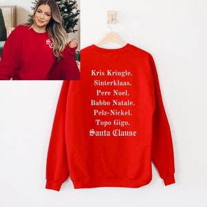 Santa Clause Movie Sweatshirt: Unisex Holiday Xmas Gift
