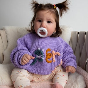 Personalized embroidered sweater