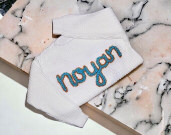 Personalized embroidered sweater