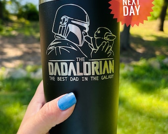 Dadalorian Tumbler: Star Wars Dad Fan Gift