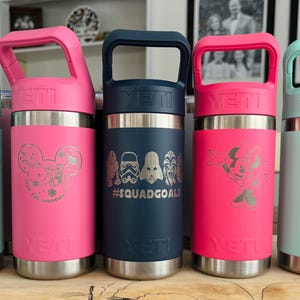 Disney Character Yeti water bottle. Custom Disney Engraved 12ounce Yeti.