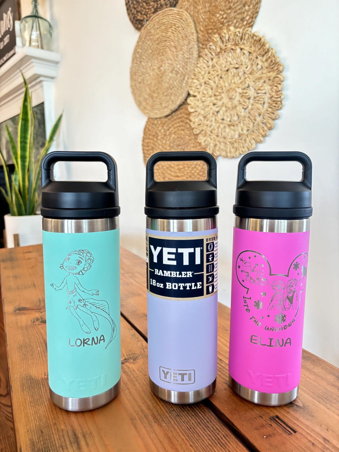 Personalized YETI Kids Water Bottle: Engraved 18 Oz Rambler - Etsy