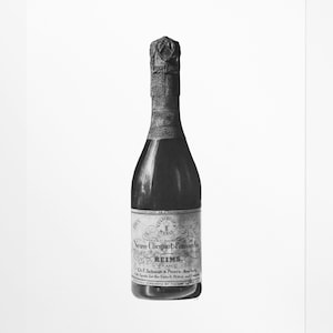 Veuve Clicquot Champagne Art Print | Home Bar Decor | Wine Bottle Art | Vintage Style | Prohibition Speakeasy Bar