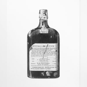 Old Overholt Whiskey Art Print | Home Bar Decor | Liquor Bottle Art | Vintage Style | Prohibition Speakeasy Bar