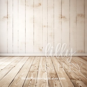 Rustic Wood Flatlay Background PNG Digital Background Wood Floor Background Flat Lay, Product Mockup, Shiplap Photo Flat lay