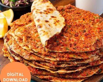 Lahmacun Recipe, The Most Amazing Lahmacun Recipe, Best Recipe For Download, Digital Recipe,Home Cooking, Download Lahmacun Recipe