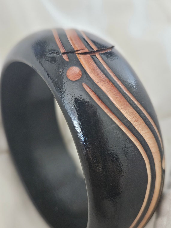 Wood bangle - image 8