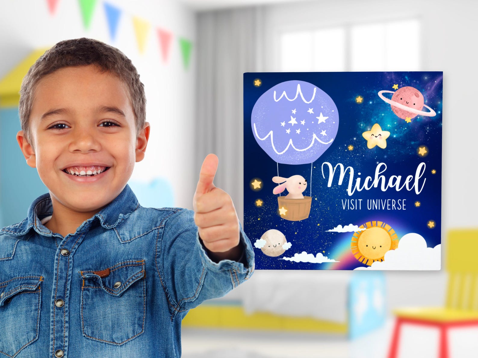 Personalized Space Adventure Book for Kids, Solar System Educational