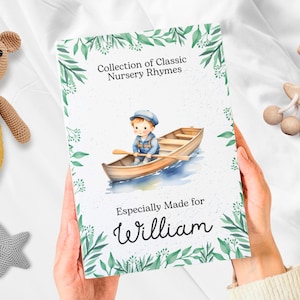 Unique Personalized Nursery Rhymes Book - Custom Baby Poems Storybook, Perfect Keepsake Gift for Toddlers and Children