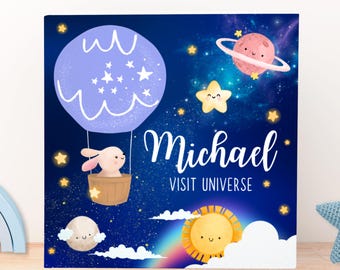 Personalized Space Adventure Book for Kids, Solar System Educational Gift, Custom Name Children's Storybook, Astronaut's Birthday Present