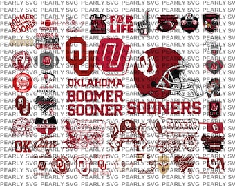 Sooners Svg, 45 Files, University Svg, Oklahoma Football Svg, Basketball, Game Day, Athletics, Collage, For Cricut, Instant download.