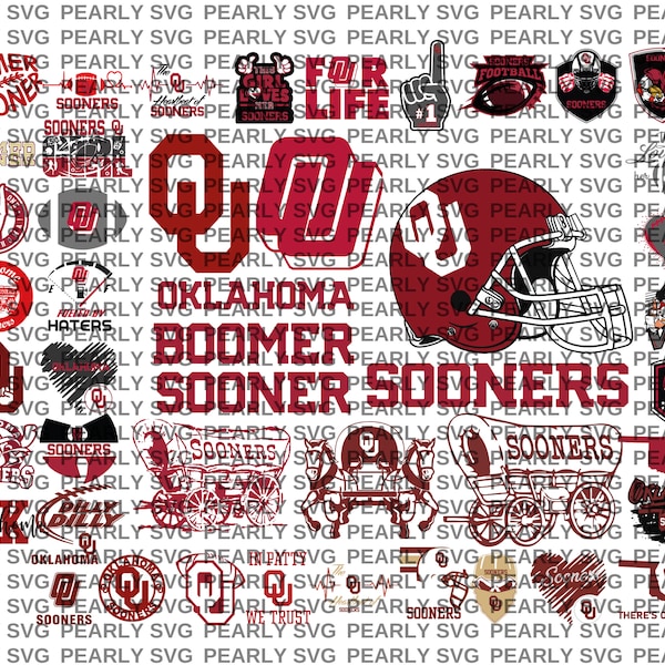 Sooners Svg, 45 Files, University Svg, Oklahoma Football Svg, Basketball, Game Day, Athletics, Collage, For Cricut, Instant download.