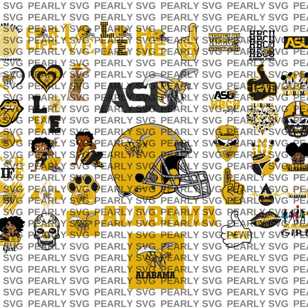 Alabama State University Svg Etsy