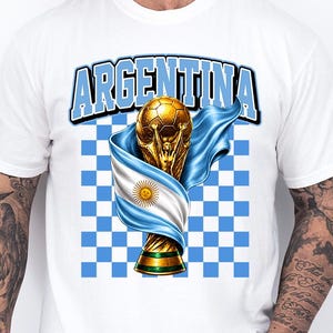 Argentina Soccer Champion PNG, Argentina Flag Trophy PNG, World Cup Soccer Graphic, Argentina Supporter, Argentina Champion PNG