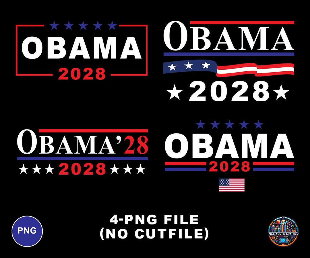 Obama 2028 PNG Bundle: Political Design (digital Download) - Etsy