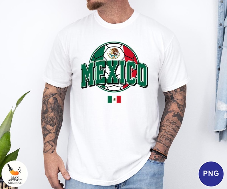 Mexico Soccer PNG, Mexico World Cup 2026 PNG, Mexican Football Fan Shirt Png, Futbol Png, Mexican Soccer Tournament Game, Digital Download image 7