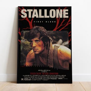 First Blood Movie Poster | Stallone | Rambo | Nostalgic/Iconic Movies | Fan Made | Digital Art | Printable | Home&Office Decor | Wall Decor
