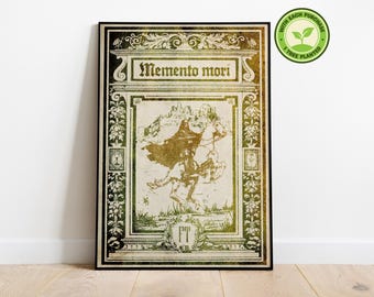 Memento Mori Poster | Medieval Gothic Art | Design by a Human Artist