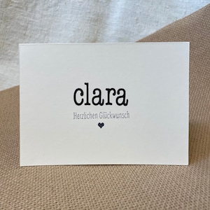 Personalisierte Glückwunschkarte