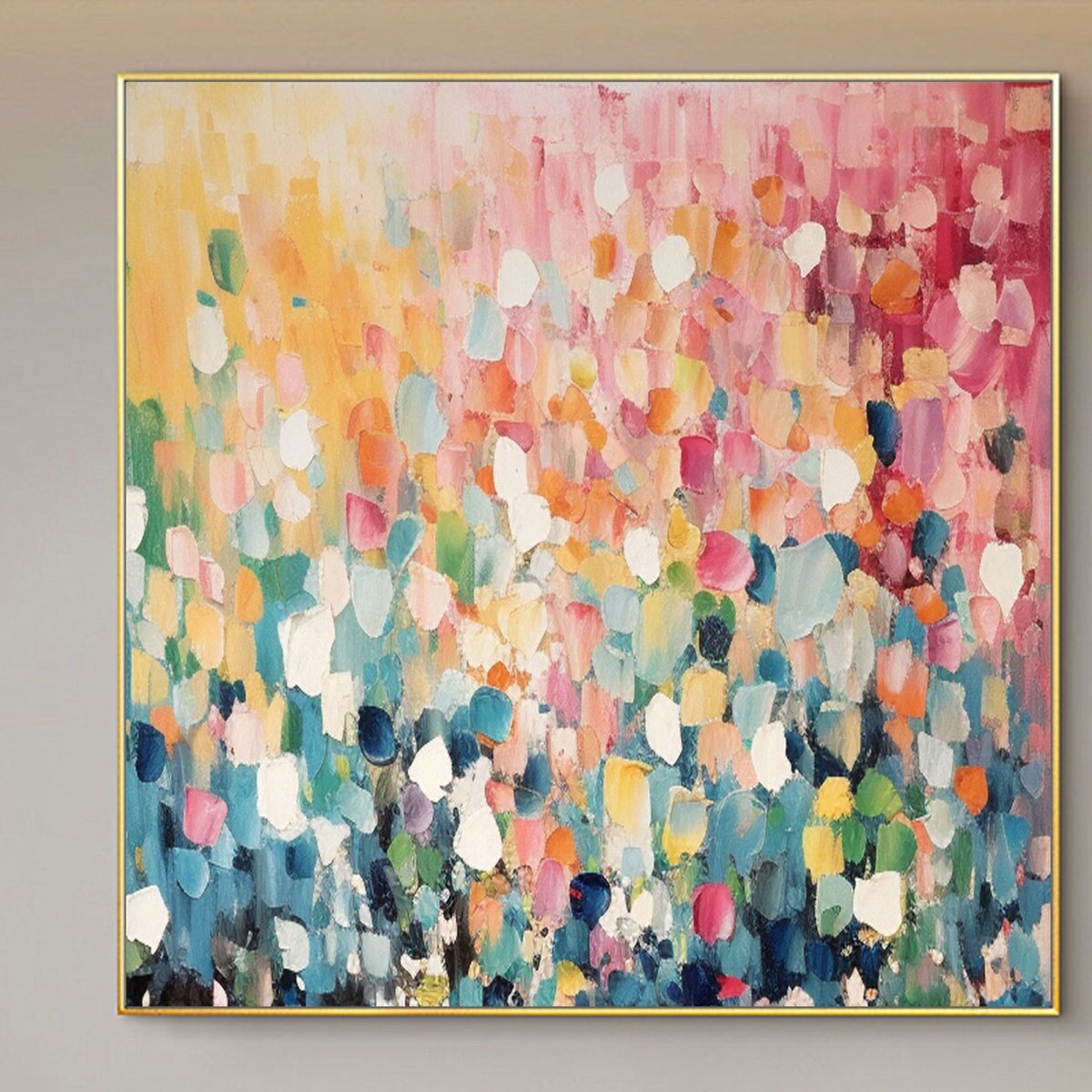 Abstract Colorful Texture Oil Painting on Canvas, Extra Large Wall Art Custom Painting Original Minimalist Art Modern Living Room Home Decor - Etsy
