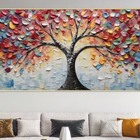 Original Forest Landscape Oil Painting on Canvas,large Wall Art ...