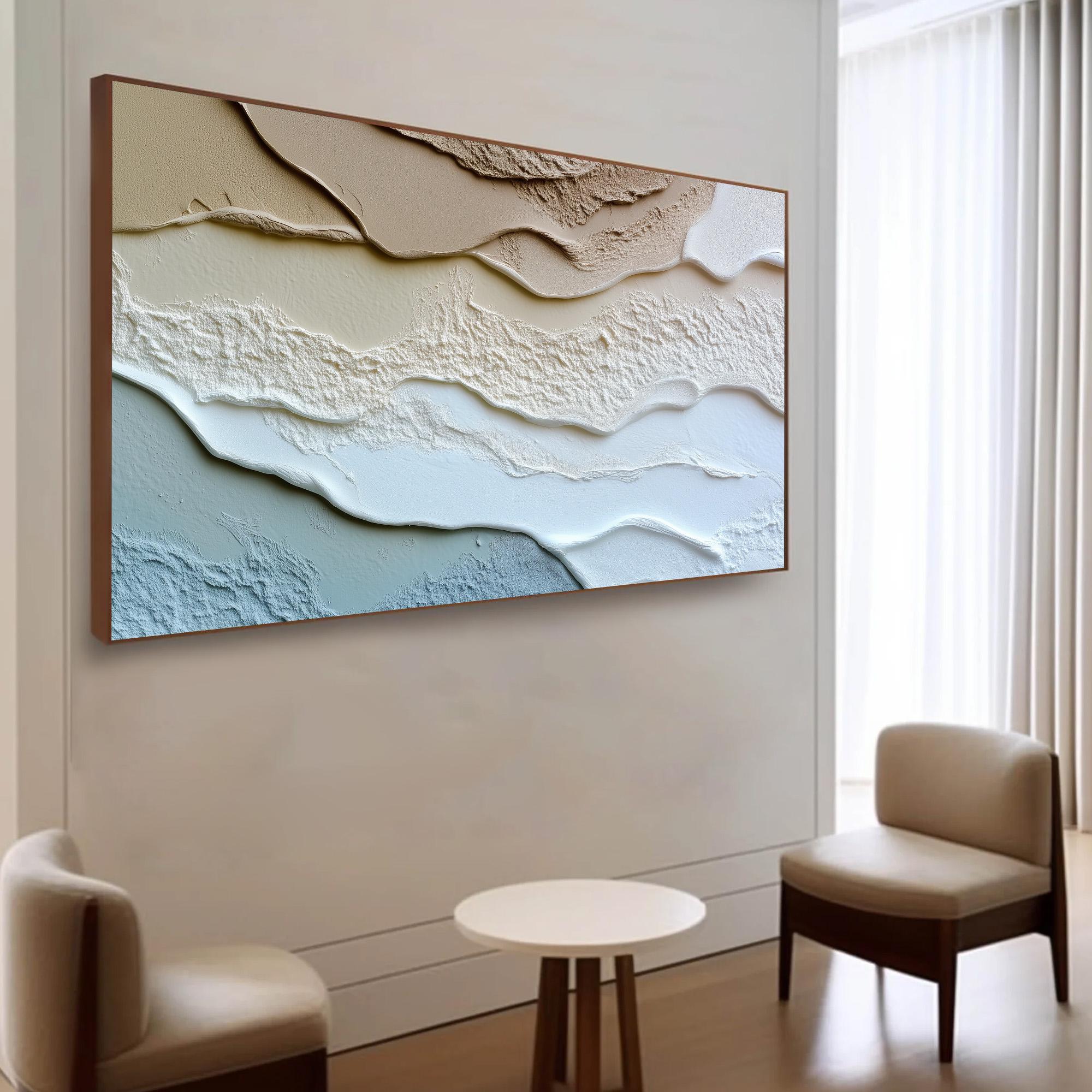 Wabi Sabi Wall Art, Large Textured Painting, Minimalist 3D Wall Art ...